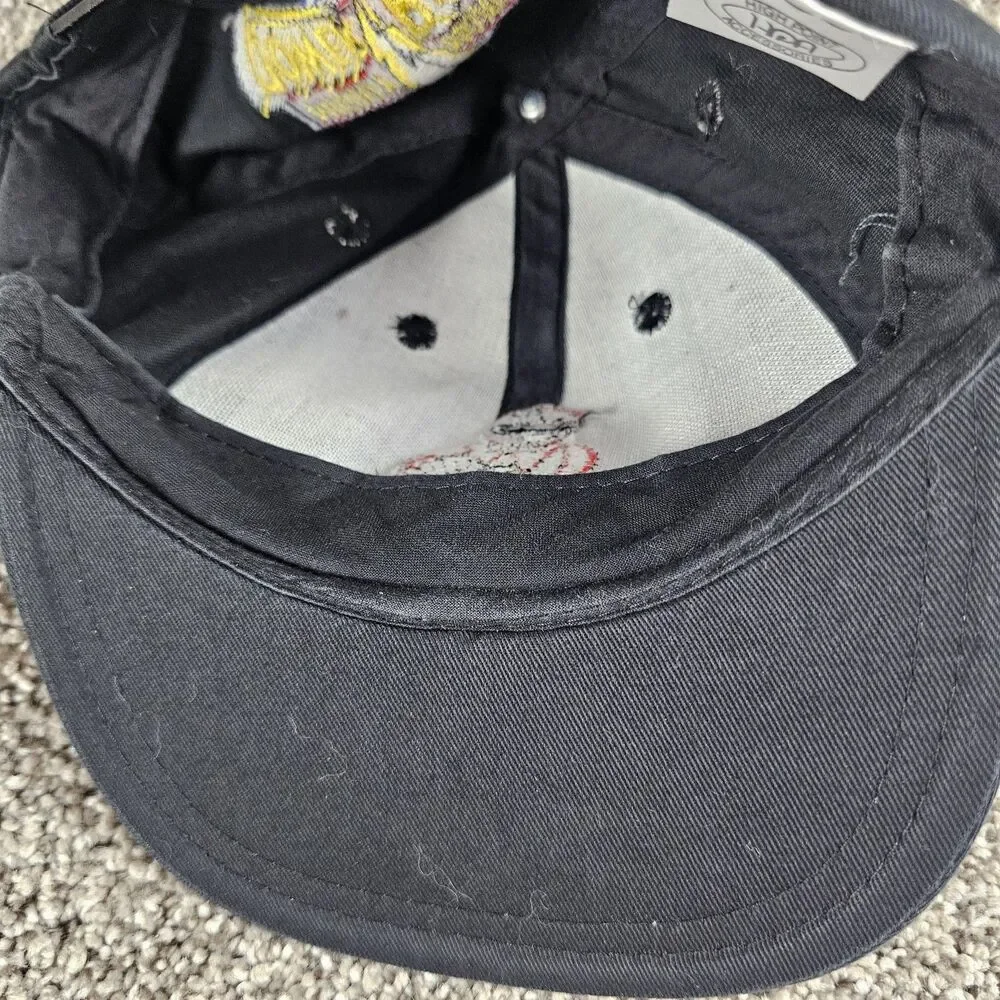 Vintage Mighty Morphin Power Rangers Hat Cap Snap Back Black Red Jason Youth 90s